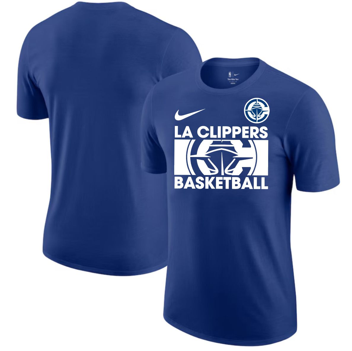 Men 2025 NBA Los Angeles Clippers Blue Nike T shirts style 1